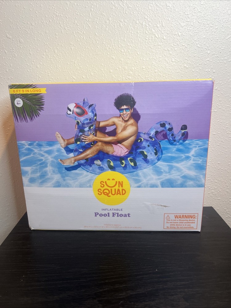 Pool Float Leopard - Sun Squad: PVC Water Inflatable for 1 Person