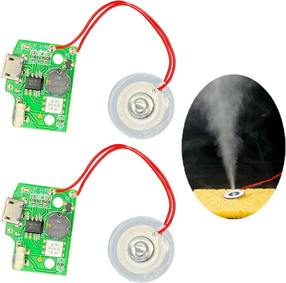 2 Pack Ultrasonic Mist Maker Discs - 5V DIY Humidifier Modules for Aromatherapy