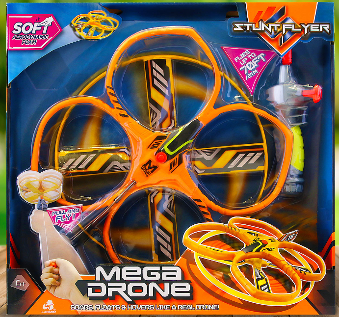 Mega drone Stunt flyer floats hovers