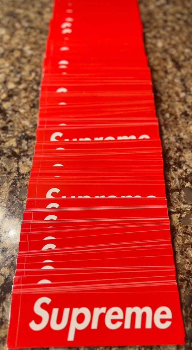 Supreme Box Logo Sticker Red 100% Authentic Brand New Ships Same Day ✉️