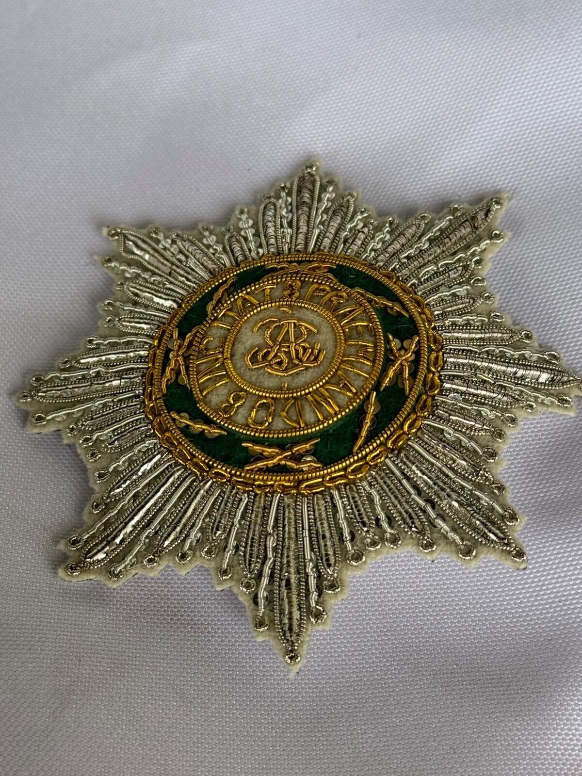 Kingdom Poland SAR Order of St.Stanislaus Embroidered star, replica 1765-1831