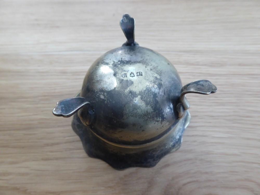 Antique Footed Silver Plate Salt Cellar