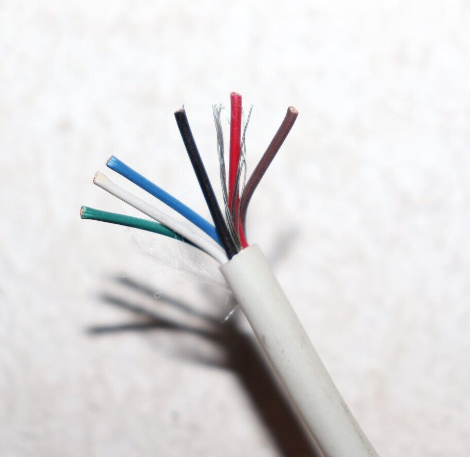 Smartwire Rackpack 22 AWG 6 Conductor Shielded Plenum White Jacket/Yellow Stripe