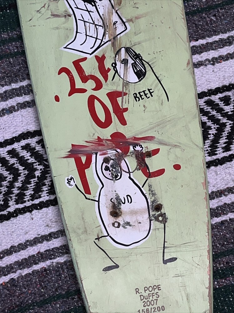 Russ Pope Duffs 2007 Skate Deck Limited Edition Numbered /200, Signed!