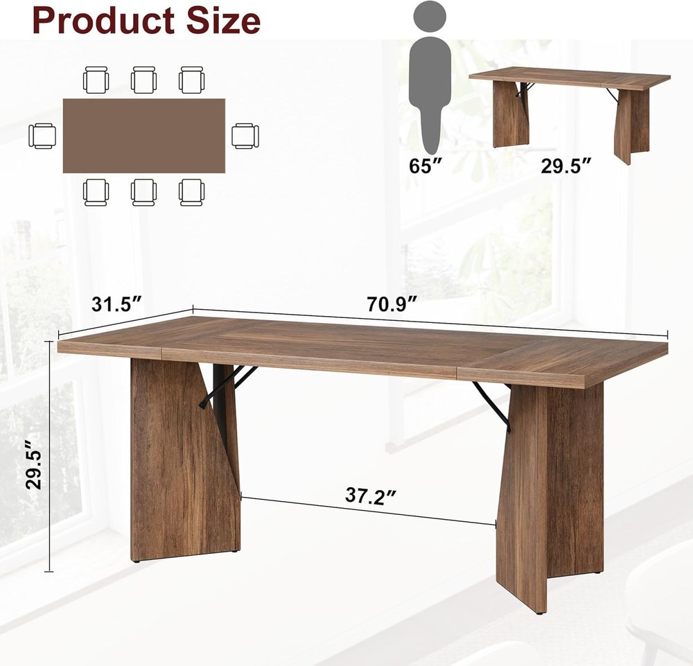 Thick Panel/ Double-Sided Triamine Dining Table-Iron Foot 3 P2/Pb 1 False 30Mm
