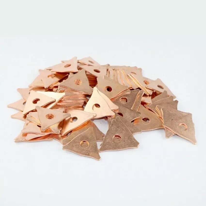 50PCS /Set Triangle Dent Pulling Ring Washer Spot Welder Soldering Panel Puller