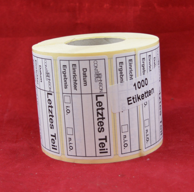Johnson Controls 1000 Labels Last Part Special Label New