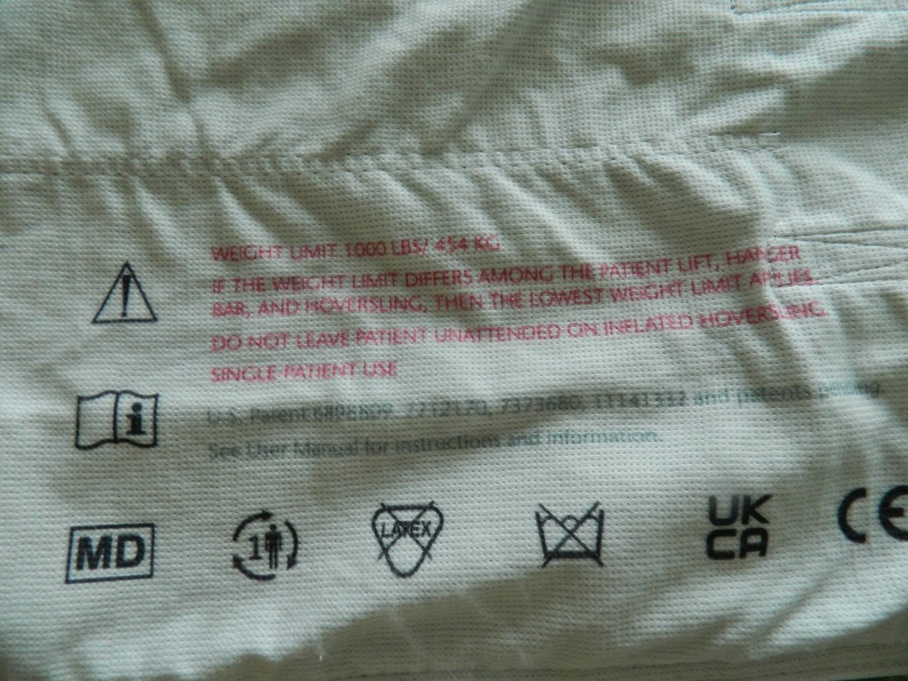 HoverTech Hoversling Repositioning Sheet Model; 39 Repo Sheet