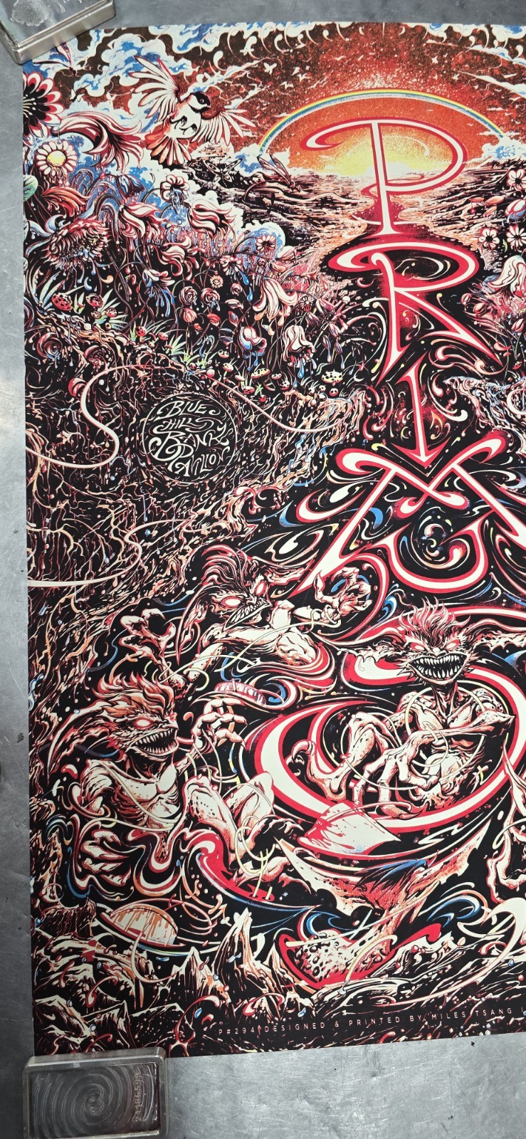 PRIMUS Signed Poster Boston MA Blue Hills Bank Pavilion 5-29-18 Miles Tsang