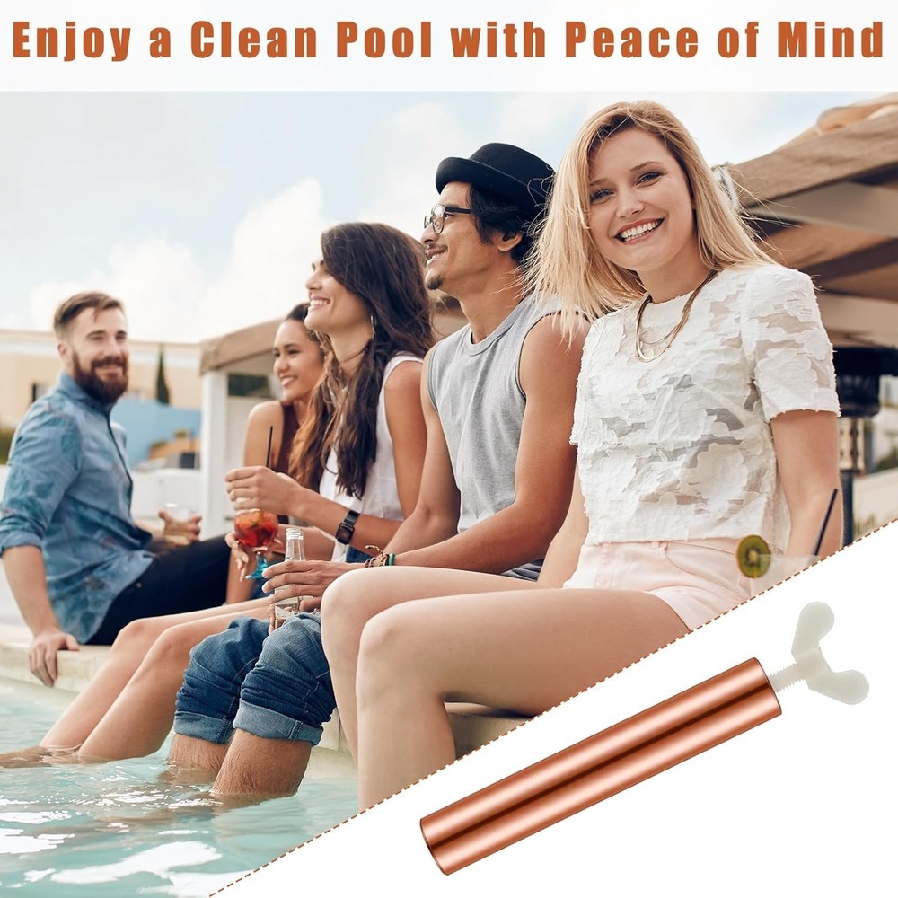 Copper Anode Replacement Set for Solar Pool Ionizer - Reduces Chlorine Costs