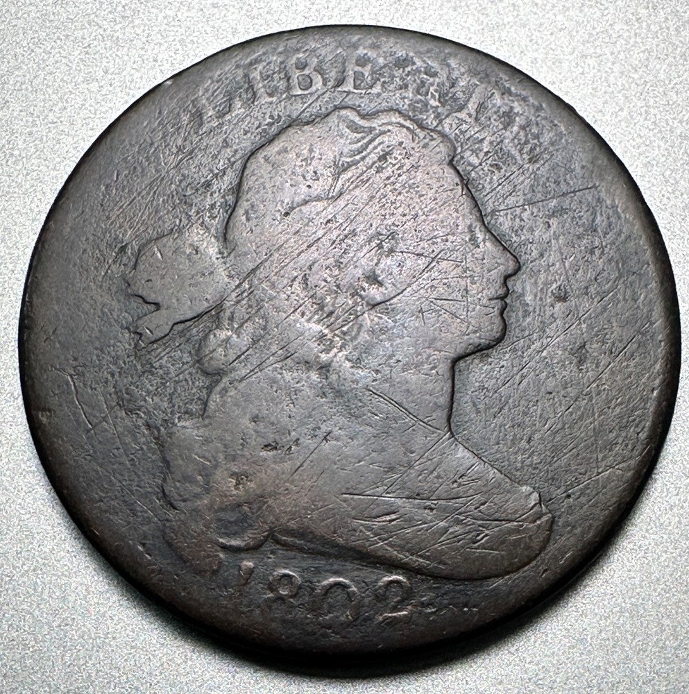 1802  DRAPED BUST LARGE CENT   GOOD DETAILS   #1917
