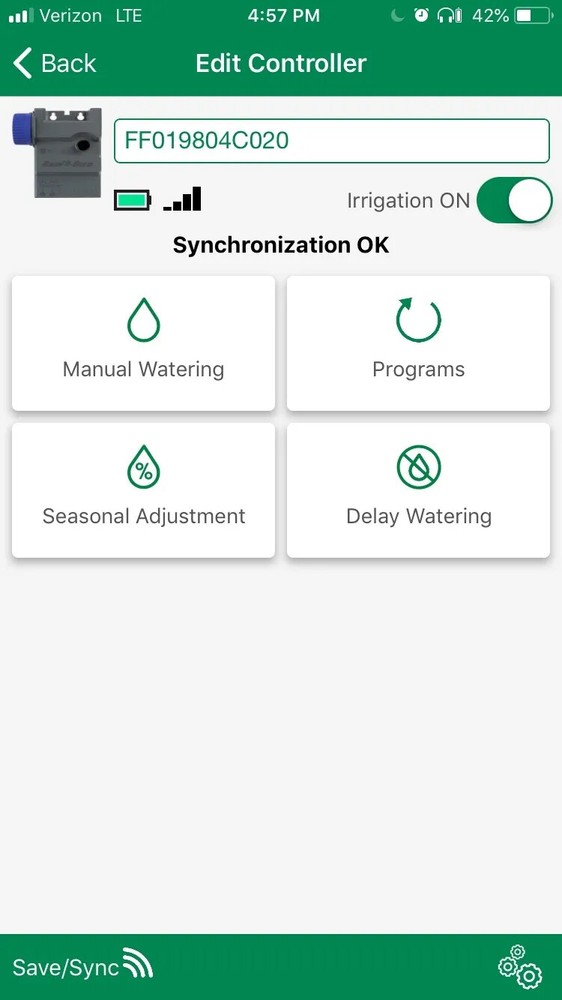 Rain Bird TBOS-BT1 LT 1 Station Bluetooth Timer Irrigation Controller