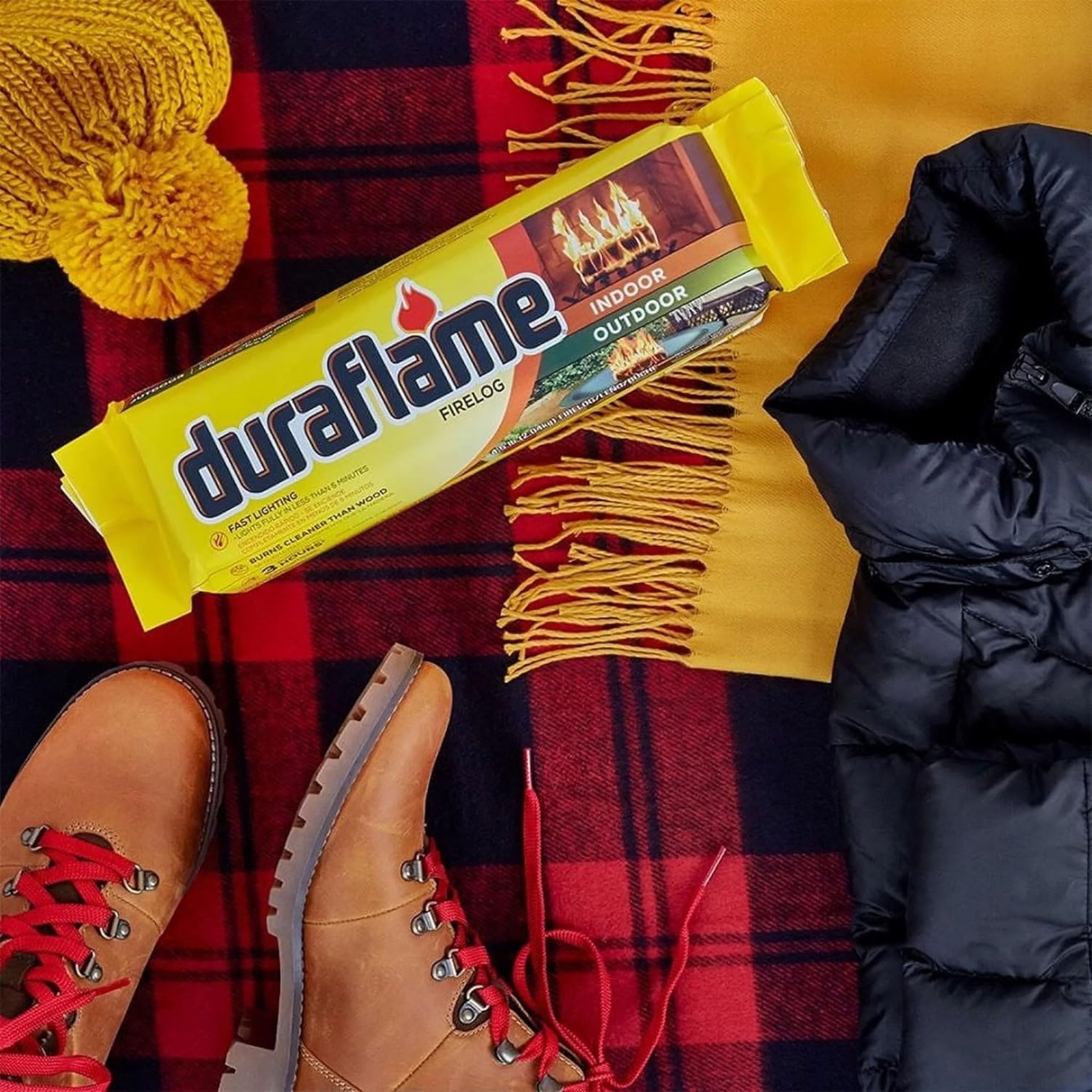 Duraflame 4.5lb Firelog, 3 Hour Burn, Indoor/Outdoor Use, 6 Pack (27 LB Total)