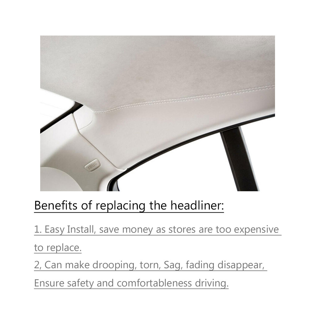 Suede Headliner Fabric Auto Ceiling Replacement Repair 60"W 20"/72"/132"/216"L