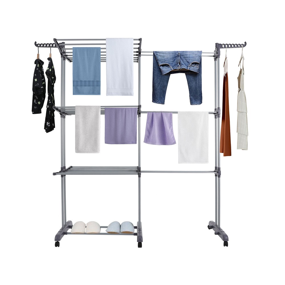 Foldable Clothes Drying Rack, Foldable Drying Rack, 3-Tier Folding Drying Rack