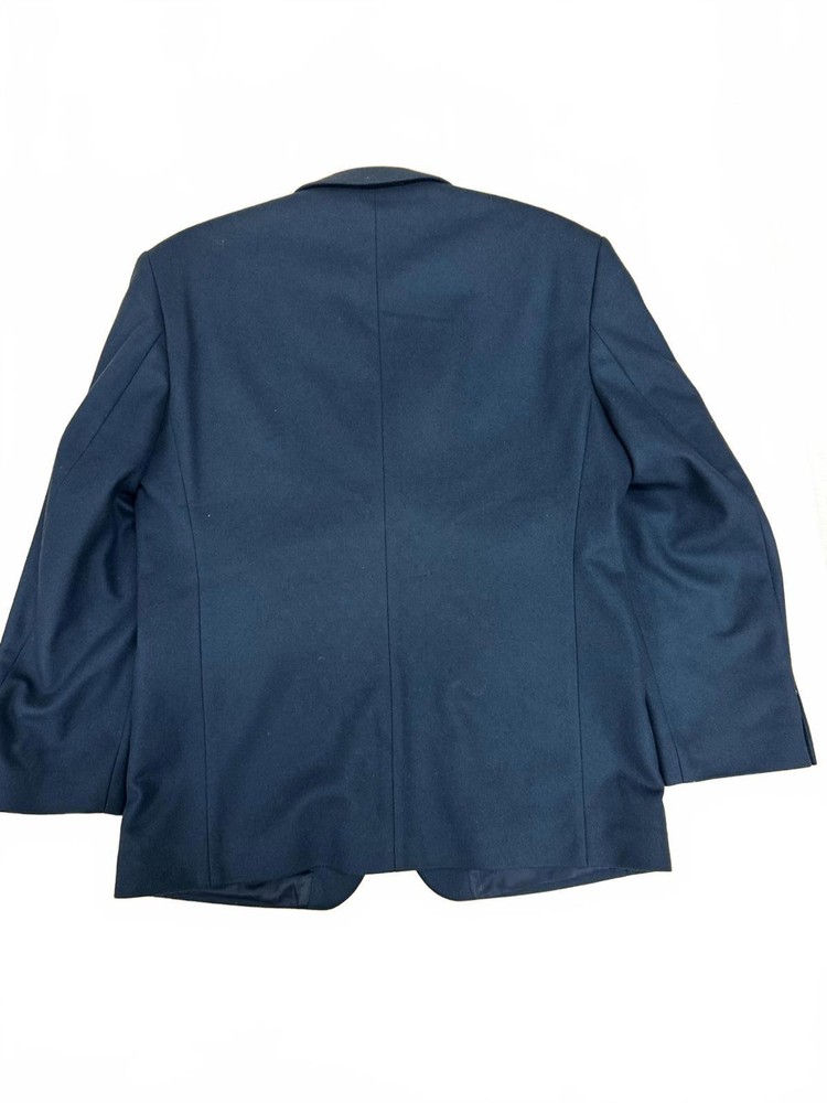 Pinstrip Black Men's soft wool blend Blazer Jacket