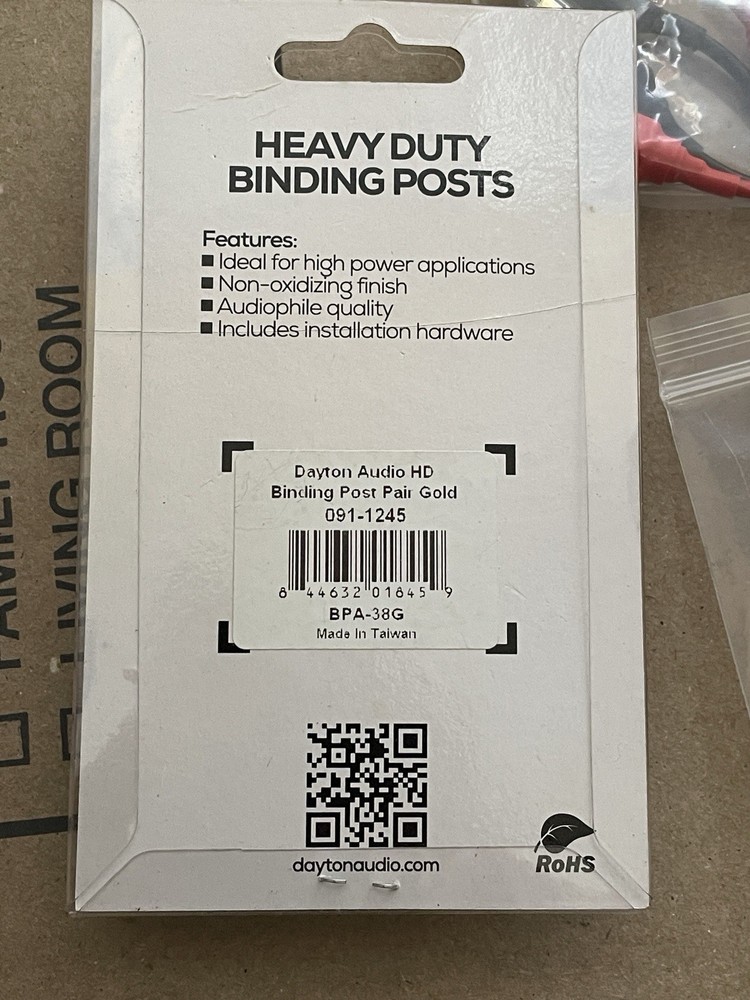 Various Binding Posts Dayton And Little Piggiles