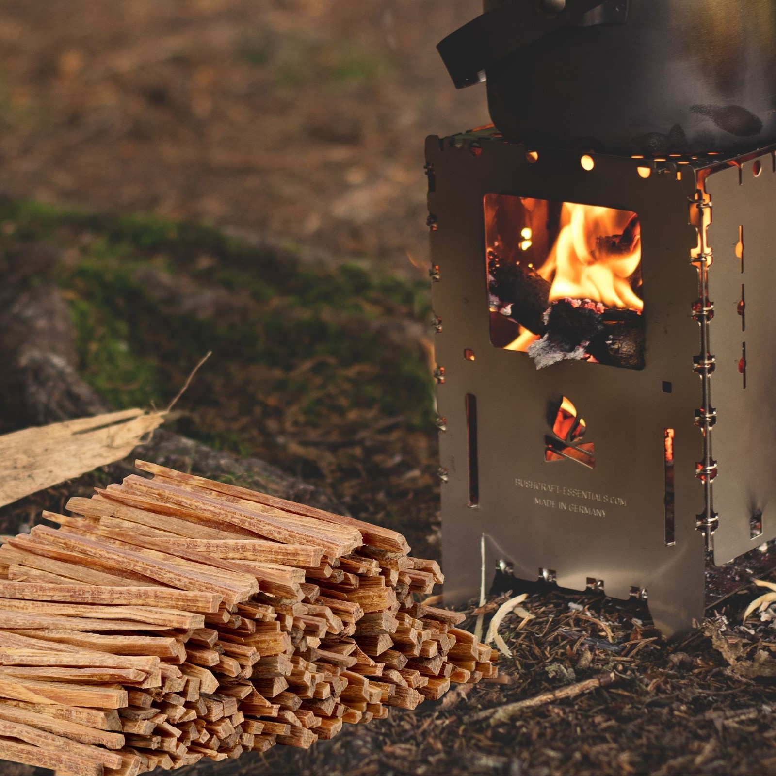 40 LB Natural Fatwood Fire Starter Kindling Sticks - Wood Stove Fireplace