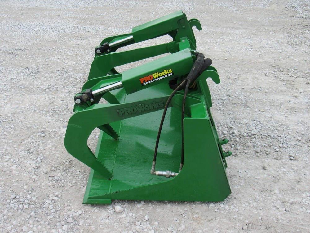 66″ Compact Tractor Solid Bottom Bucket Grapple Fits John Deere Tractor Loader