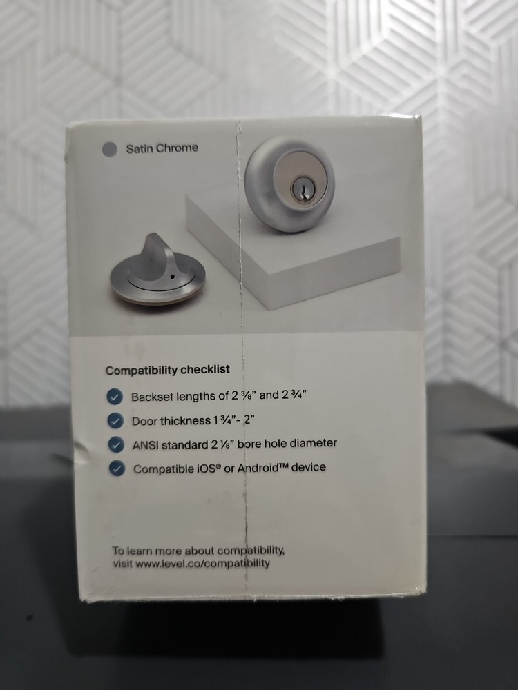 Level Lock Keyed Entry Smart Door Lock - Satin Chrome