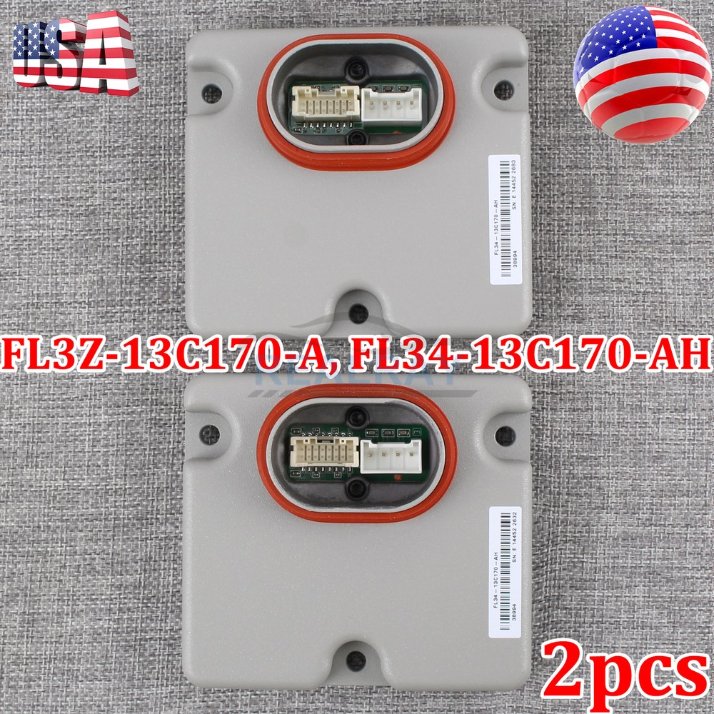 2 For Ford Led Headlight Ballast Control unit Module Replace OEM # FL3Z-13C170-A