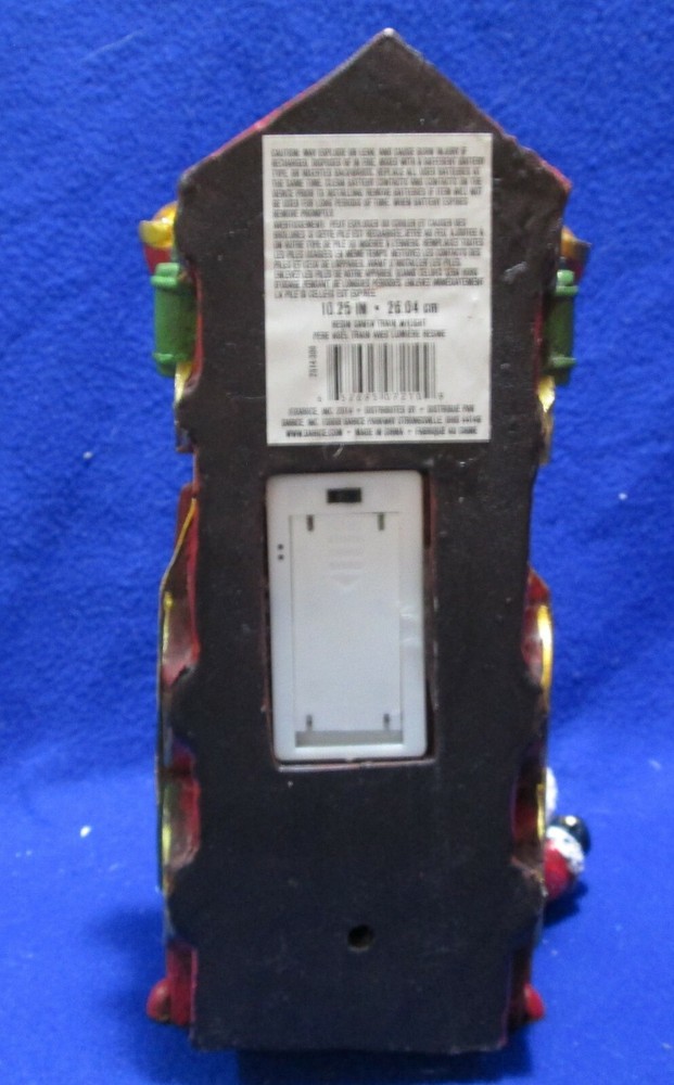 Christmas train with Santa as engineer, resin