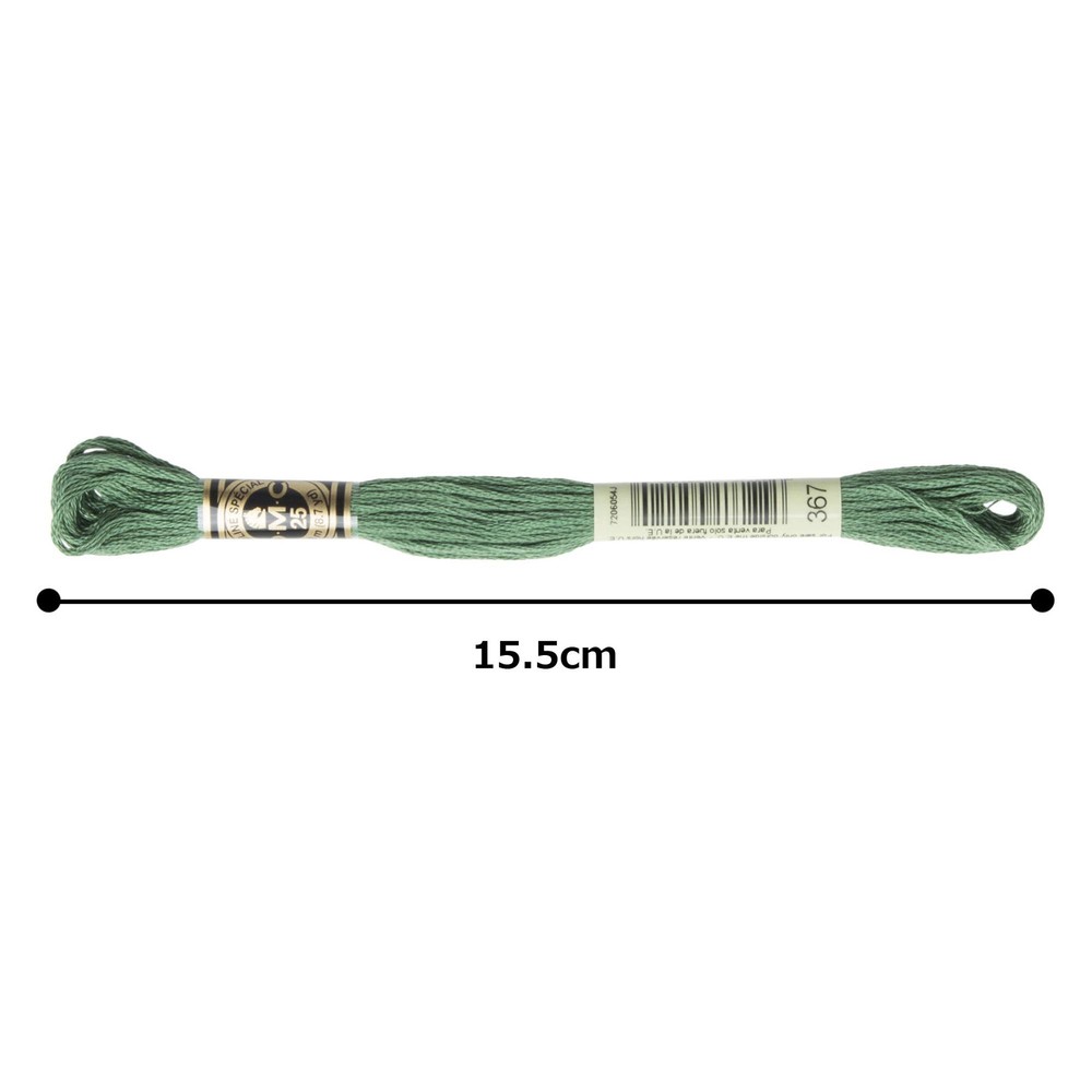 DMC #367#25 Thread Embroidery Thread, 12 Bundles, Green Type DMC25B
