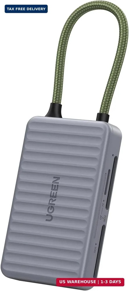 UGREEN USB C SD Card Reader with SD Card Holder, High-Speed Memory Card Reader A