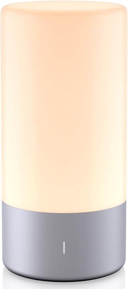 Table Lamp, Bedside Touch Control Lamp for Bedroom 3 Level Dimmable Warm Gray