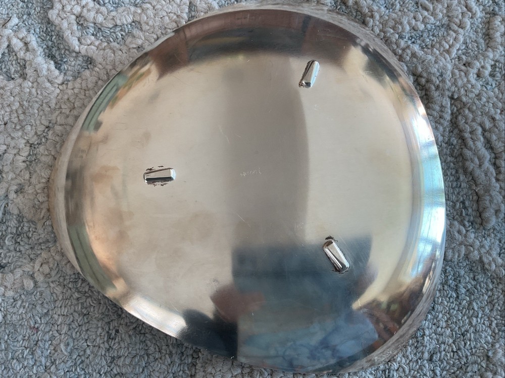 Vintage WMF IKORA Silver Plate Footed Triangular Serving Tray 11” Germany