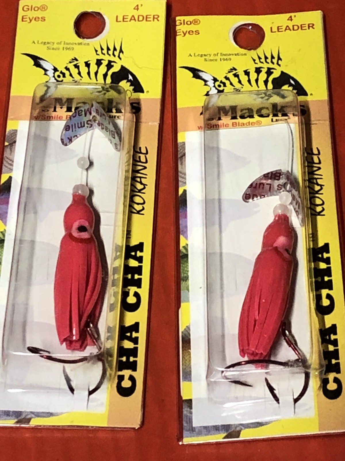 Fishing Tackle Lot. Hoochies, Mack’s Wedding Ring Spinners, Kokaneekid Release