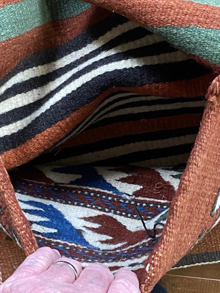 Vintage Handmade Middle Eastern Wool Camel Saddle Bag