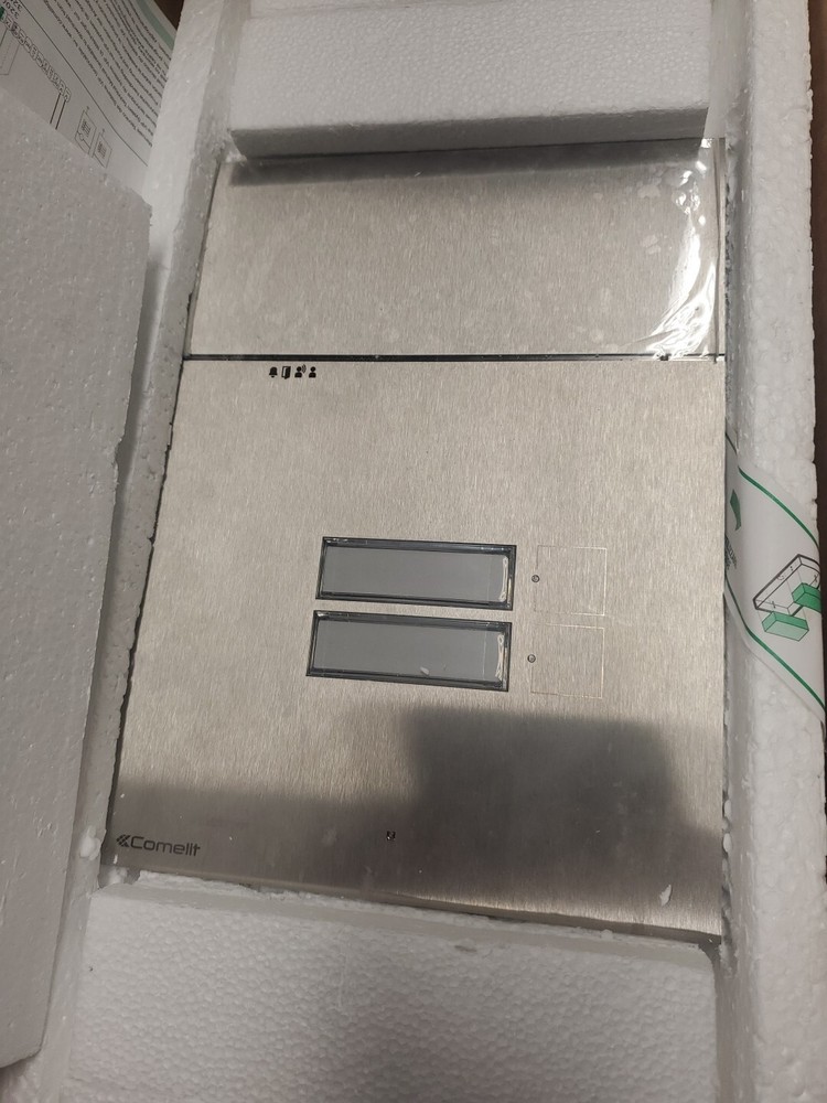 COMELIT 3002XAS INTERCOM PANEL 2 BUTTON Audio STAINLESS NEW