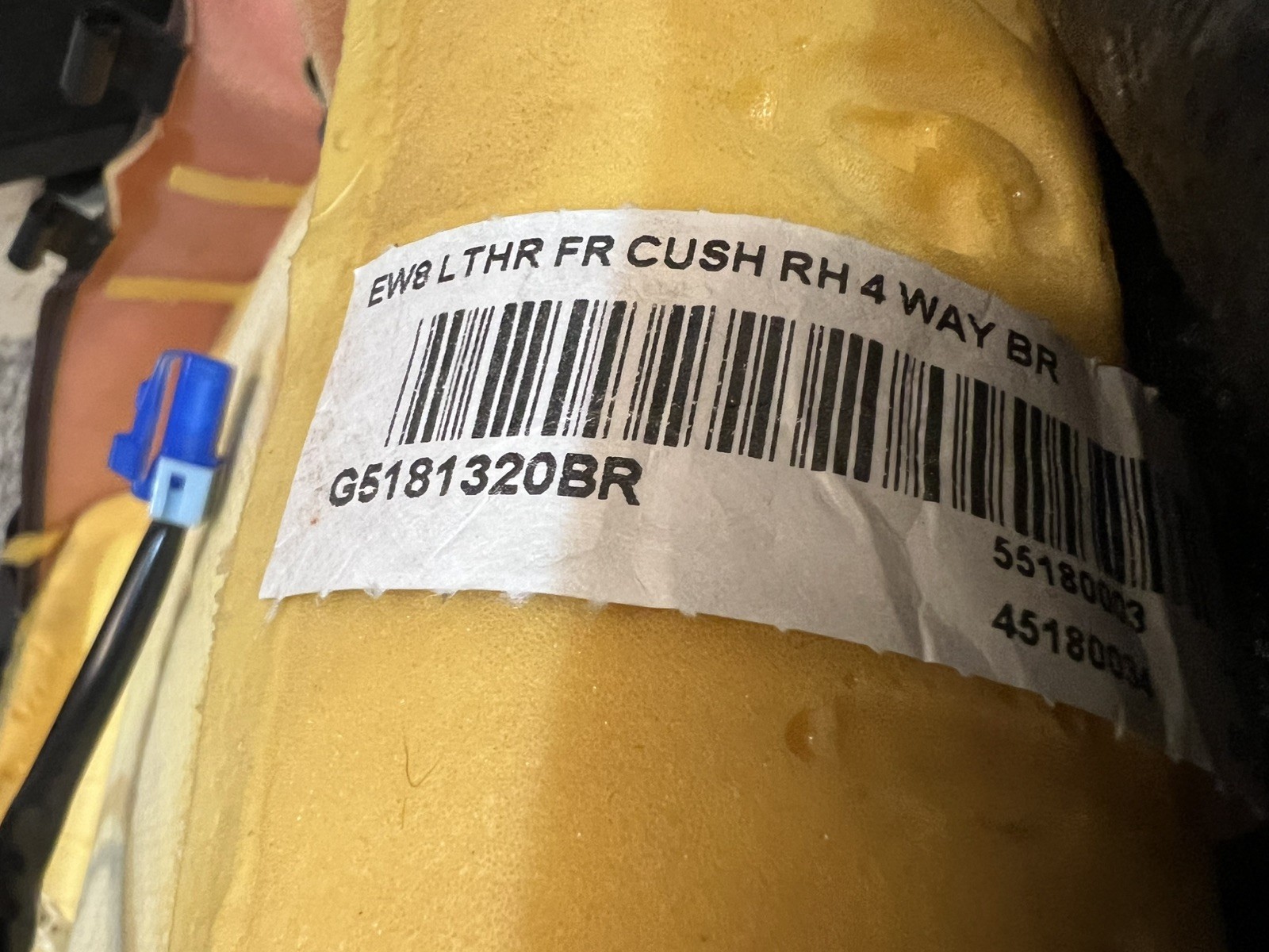 13 - 14 Subaru Outback Passenger RH Saddle Brown Lower Seat Bottom Leather Cover