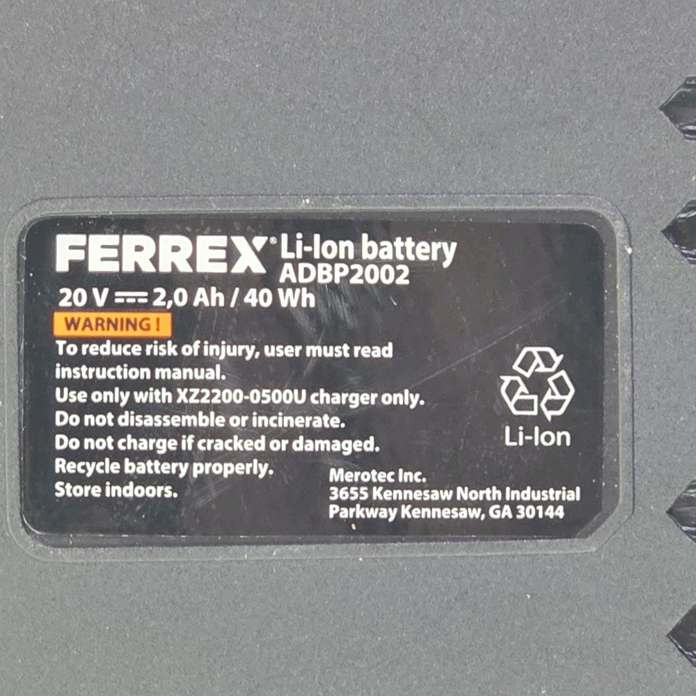 FERREX 20V Cordless Blower With Battery Model ADBL01