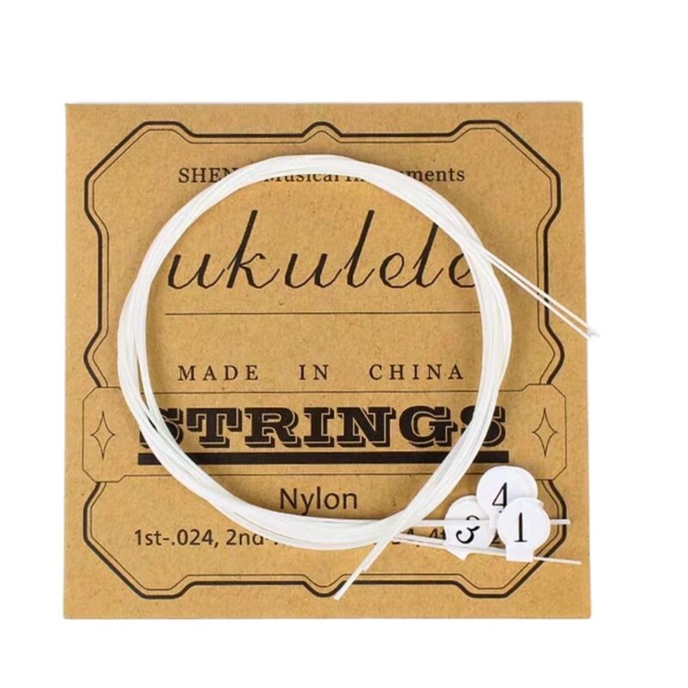 4pcs Nylon Ukulele String Replacement Part for 21 23 26 inch Stringed Instrument