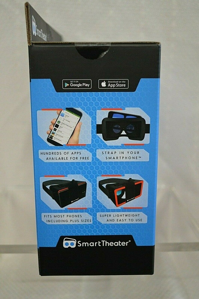 NEW Smart Theater Virtual Reality Headset Black VR Compatible with Apple Android