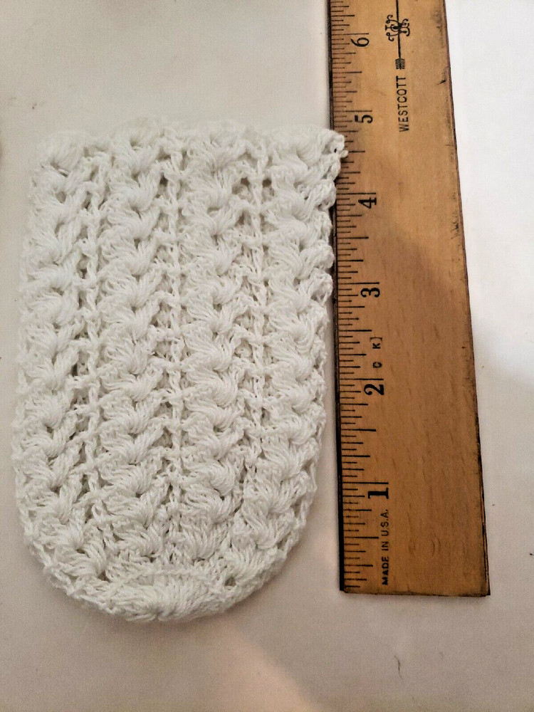 Hand Crochet White Jar Vase Covers New