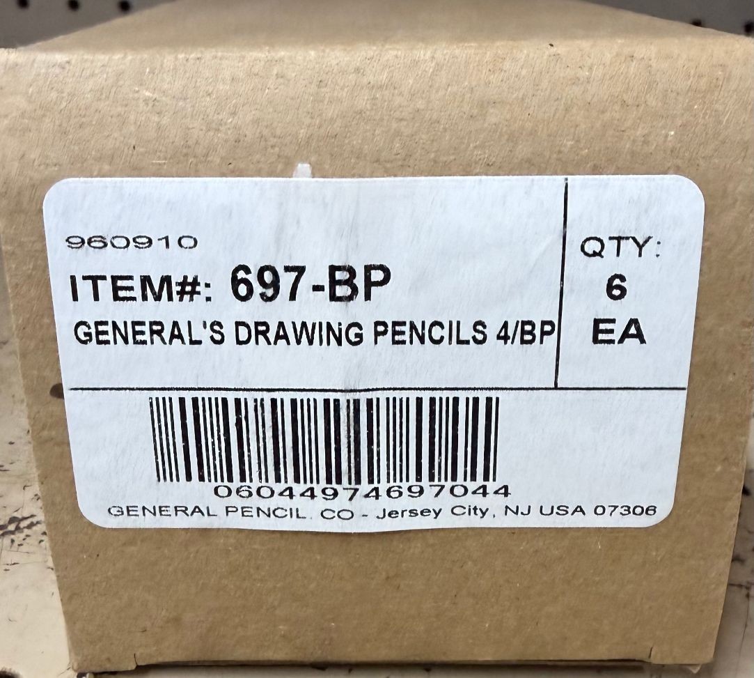 General’s Graphite Drawing Pencil Set – Lot of 6 Packs – HB, 3B, 5B, 6B