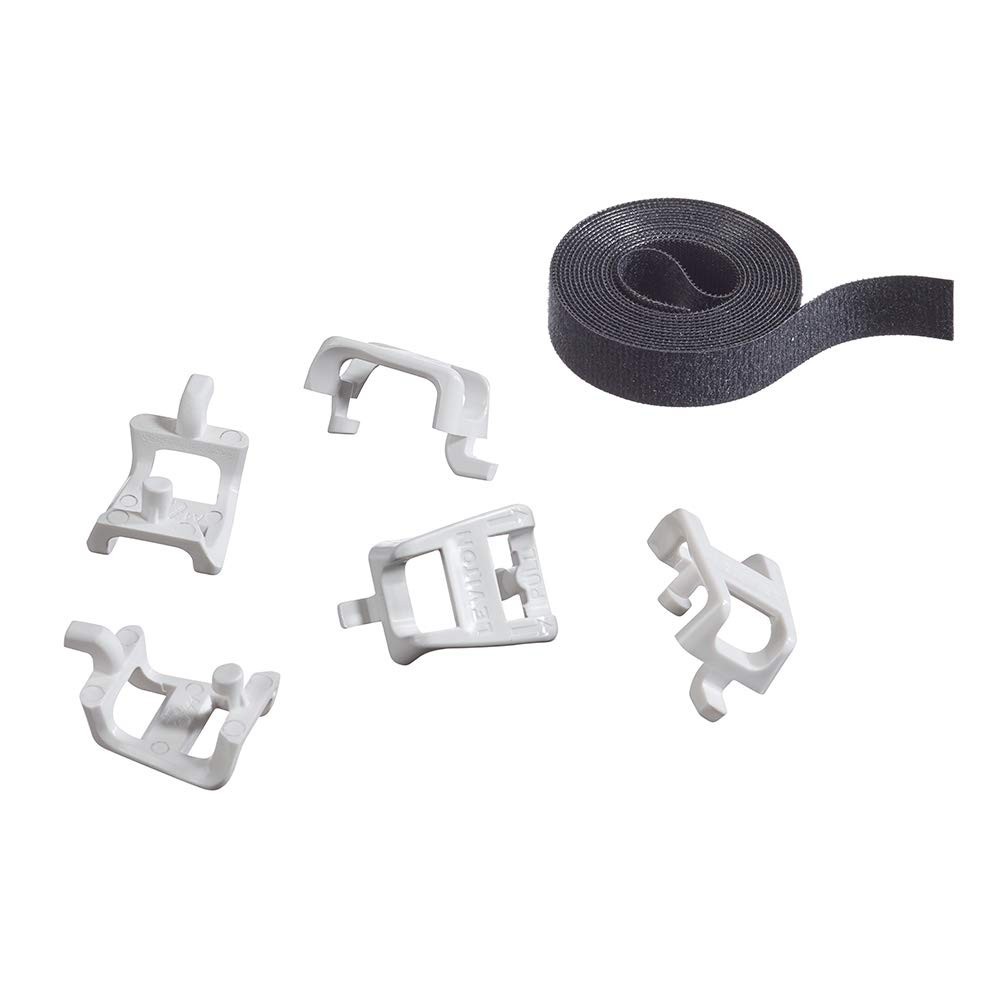 5-Pack Leviton Plastic Saddle Tie Kit for Cable Management 49605-AST