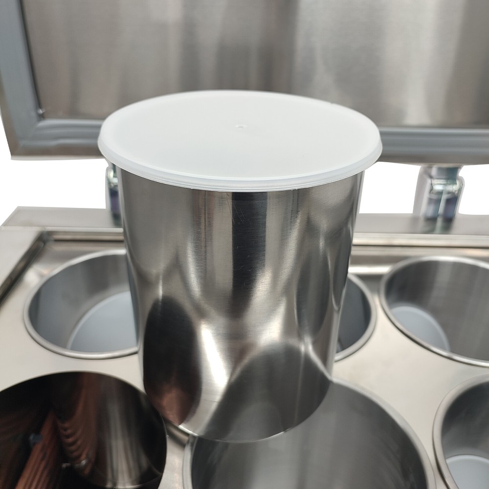 Auto 110V 6 Buckets Snow Ice Machine Cylindrical Ice Block Making Machine