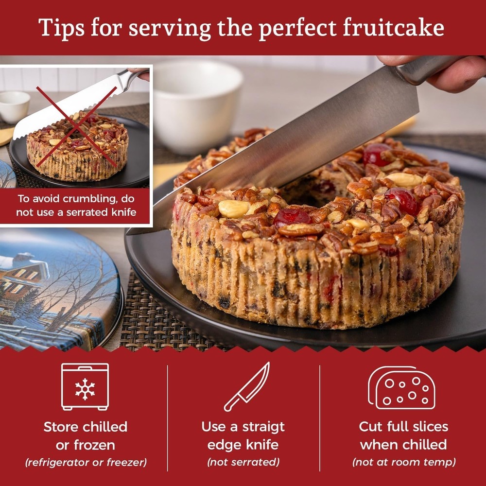 Grandma's Fruitcake in Holiday Tin