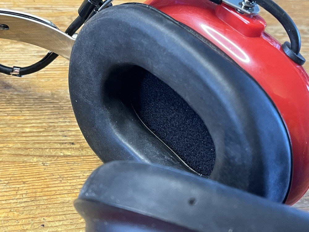 R.E. Racing Electronics Headphones Headset NASCAR Red Untested