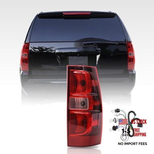 Tail Light Assembly Compatible with 2007-2014 Chevy Passenger Side