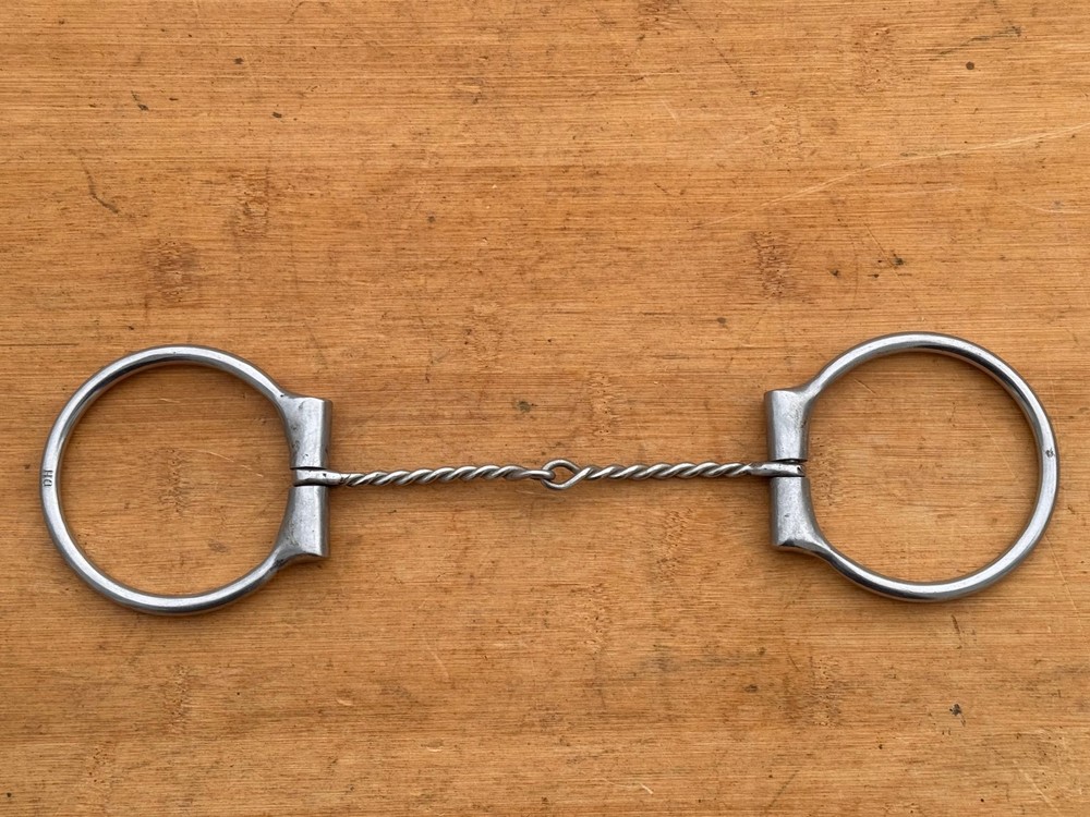 Don Hansen Thin Twisted Wire Offset D Ring Western Snaffle Bit ~ 5"