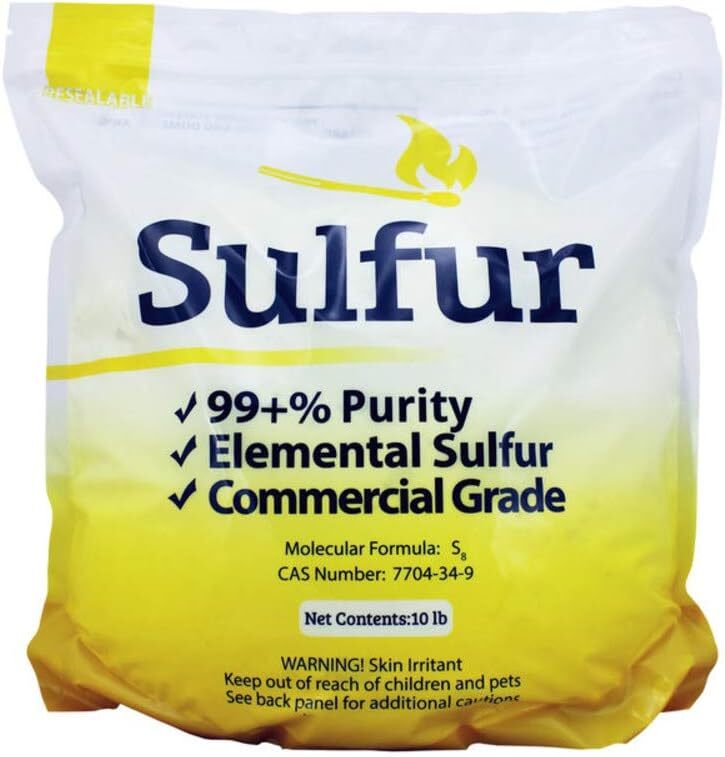 Duda Energy Commercial Grade Sulfur Powder, 99.5+% Purity
