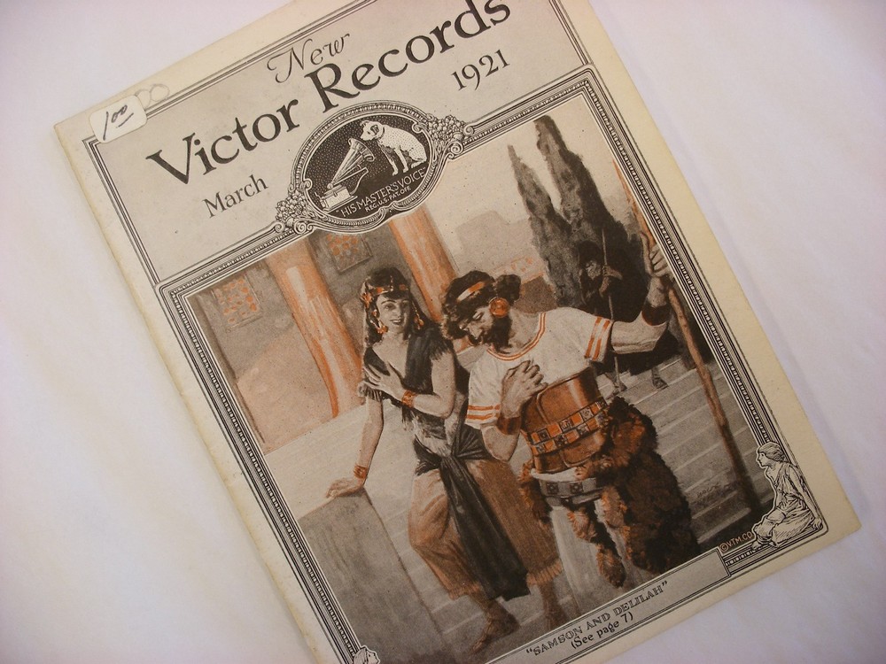 Original Victor Phonograph Record Catalog - March, 1921