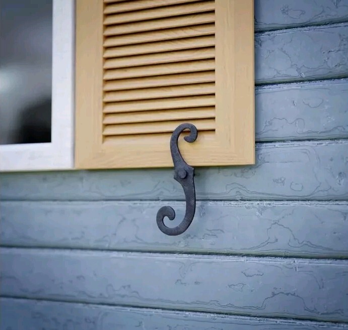 Renovators Supply Cast Iron Shutter Fasteners , 2 Per Pack, Rust Resistant