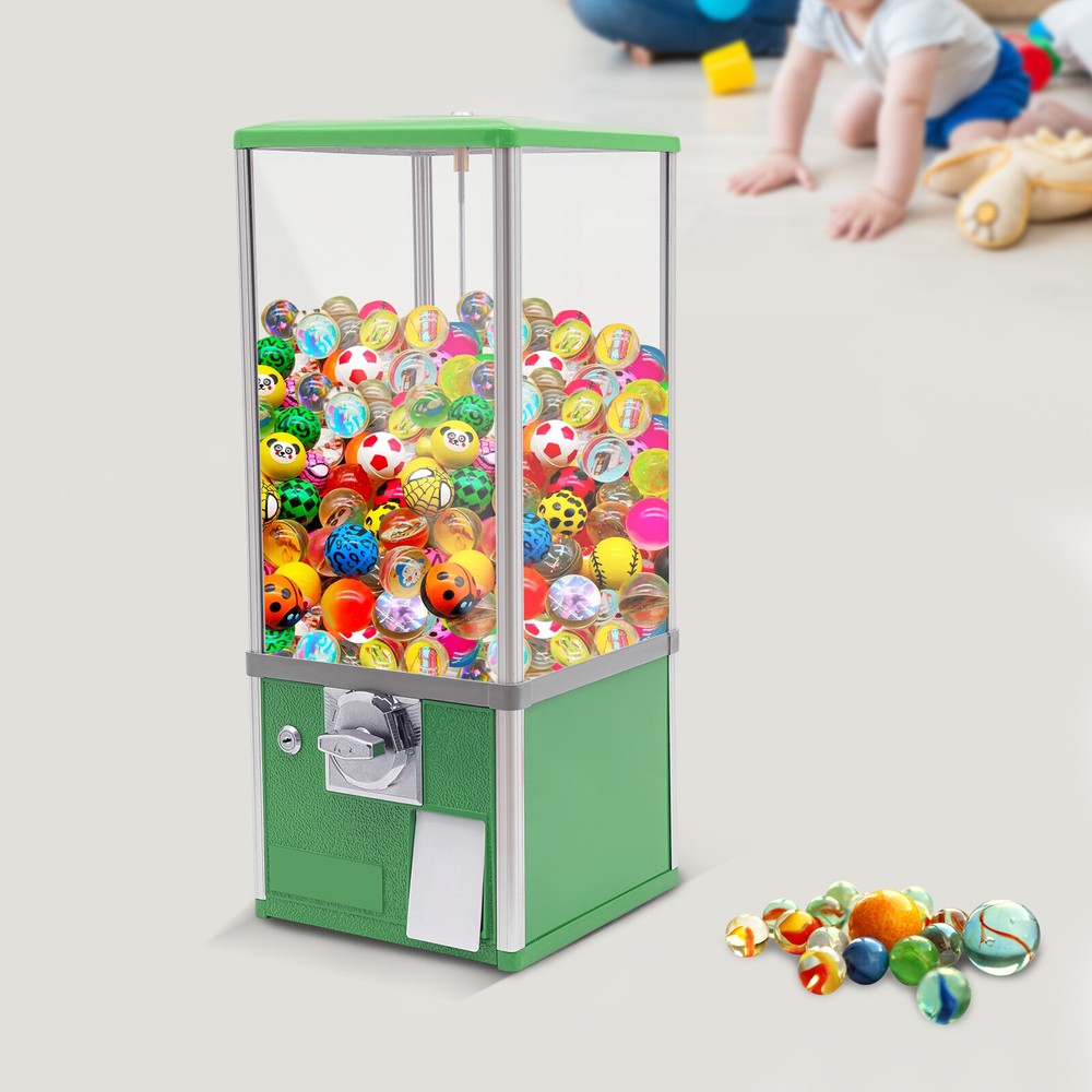 Rectangle Candy Machine Dispenser Machine Candy Vending Machine Gumball Ball NEW