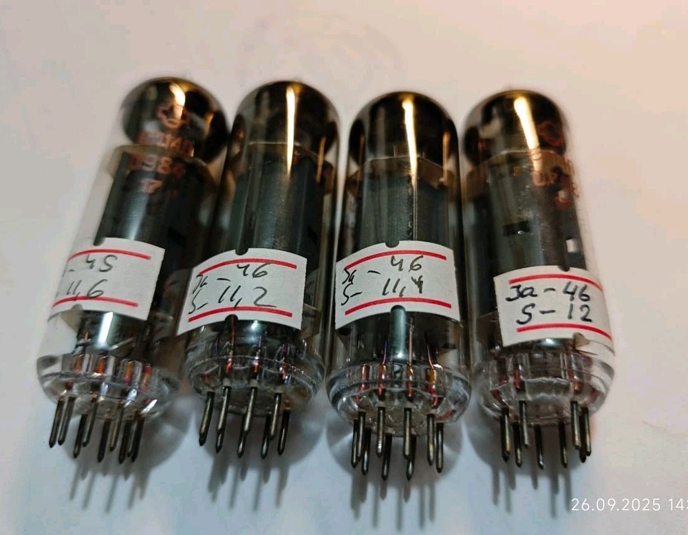 Matched quad 6P14P Reflector ( 6BQ5  EL84 ) Soviet Vintage Pentode tube Tested